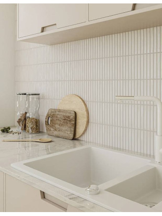 Carrelage Douceur Intérieur Blanc  12.5x25cm - FV2702072