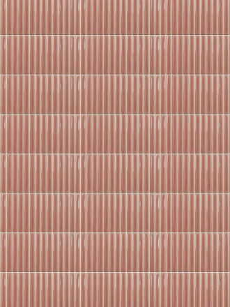 Carrelage Douceur Rose Corail Brillant - 12.5x25cm - FV2702074