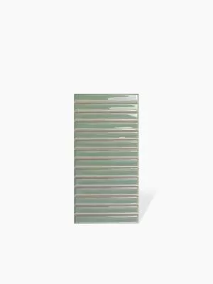 Carrelage Douceur Vert Fougère Brillant - 12.5x25cm - FV2702075