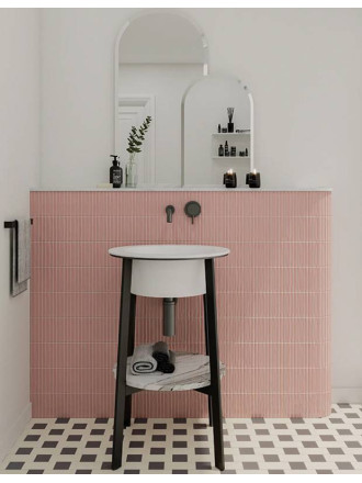 Carrelage Douceur Rose Blush Matt - 12.5x25cm - FV2702079