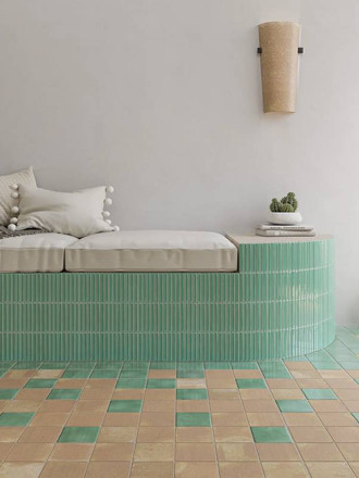 Carrelage Douceur Turquoise Brillant  - 11.6x11.6cm - FV2702086