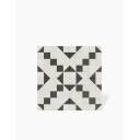 Carrelage Imitation Mosaïque Blanc et Noir - 28x28cm - FV2702095
