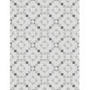 Carrelage Imitation Mosaïque Blanc et Noir - 28x28cm - FV2702095