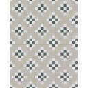 Carrelage Imitation Mosaïque Blanc et Noir - 28x28cm - FV2702095