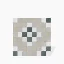 Carrelage Imitation Mosaïque Blanc et Noir - 28x28cm - FV2702095