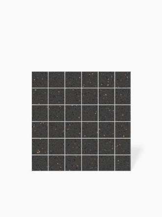 Mosaïque carrée sur maille Blanc Moucheté - 30x30cm - FV2702129