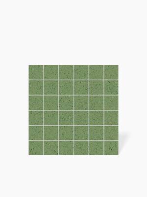 Mosaïque carrée sur maille Vert Mouchetée - 30x30cm - FV2702132