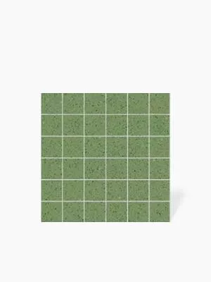 Mosaïque carrée sur maille Vert Mouchetée - 30x30cm - FV2702132