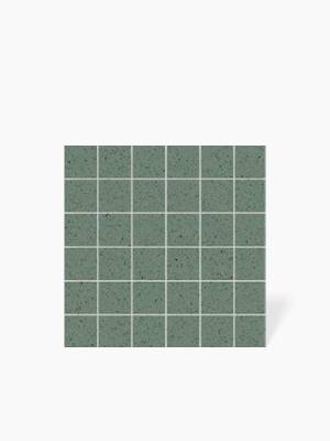 Mosaïque carrée sur maille Indigo Mouchetée - 30x30cm - FV2702133