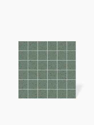 Mosaïque carrée sur maille Indigo Mouchetée - 30x30cm - FV2702133