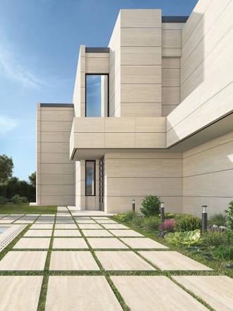 Carrelage Extérieur Travertin Beige - R11 - 60X120cm - FV2702145