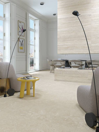 Carrelage Effet Pierre Beige -120x120cm - FV2702151