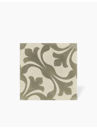 Carrelage Prédécoupé à Motif Floral Bordeaux - 45x45cm - FV2702159