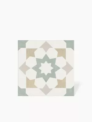 Carrelage Tara Etoile Verte - 22.3x22.3cm - FV2702164