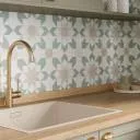 Carrelage Tara Fleur Verte - 22.3x22.3cm - FV2702167