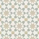 Carrelage Tara Fleur Verte - 22.3x22.3cm - FV2702167