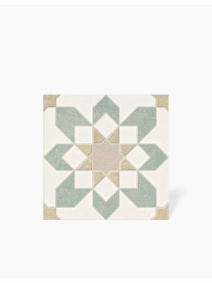 Carrelage Tara Fleur Verte - 22.3x22.3cm - FV2702167