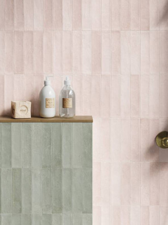 Carrelage Rectangulaire Tierra Rose - 4.6x18.4cm - FV2702172