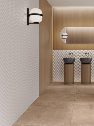 Carrelage Relief Flèche Blanc - 15x38cm - FV2702173