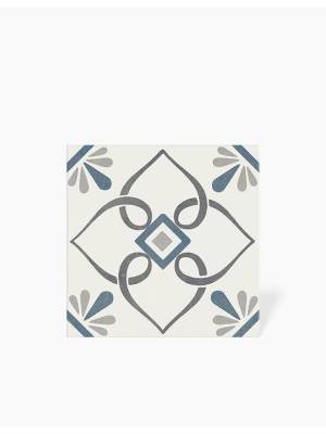 Carrelage Provence Fleur Bleue 22.3x22.3cm - FV2702177