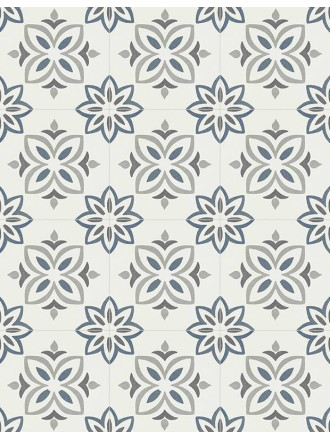 Carrelage Provence Fleur Bleue 22.3x22.3cm - FV2702177