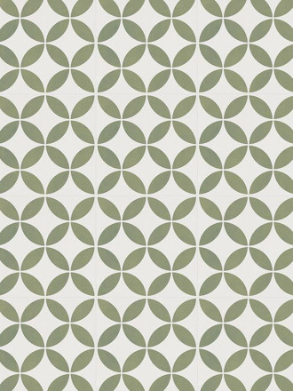 Carrelage Maya Pétales de Fleur Vert Amande - 22.3x22.3cm - FV2702181