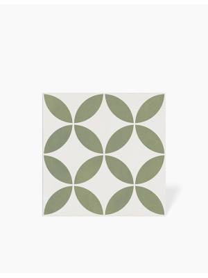 Carrelage Maya Pétales de Fleur Vert Amande - 22.3x22.3cm - FV2702181