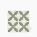 Carrelage Maya Pétales de Fleur Vert Amande - 22.3x22.3cm - FV2702181