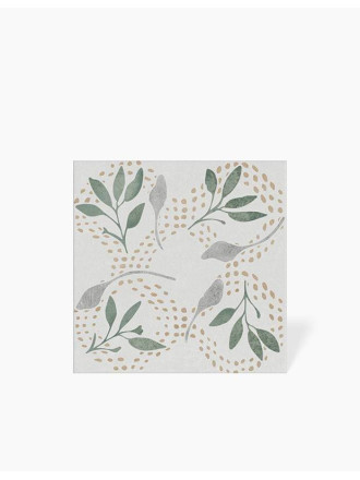Carrelage Nazca Floral - Sol et Mur - 12.3x12.3cm - FV2702182