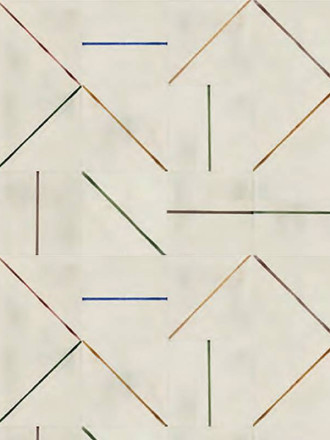 Carrelage Faience Beige Trait Multi-couleur - 13x13cm - FV2702110