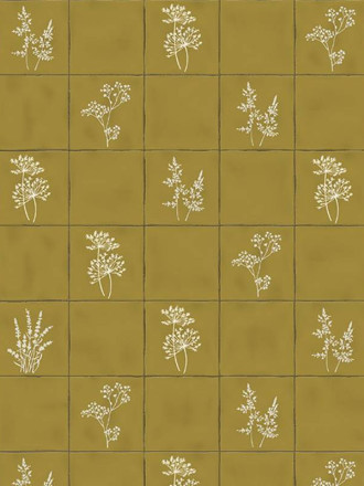 Carrelage Faience Ocre Fleur - 13x13cm - FV2702111