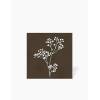 Kachel Steingut Granat Blume - 13x13cm - FV2702116