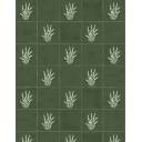 Carrelage Faience Vert Royal Fleur - 13x13cm - FV2702121