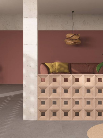 Claustra Relief Marron Brun - 19.8x19.8cm - FV2702187