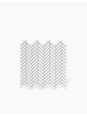 Carrelage Chevron Sur Maille - Blanc - 28.3X27.7cm - FV2702213