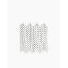 Fliesen Chevron auf Maschenware - Weiß - 28.3X27.7cm - FV2702213