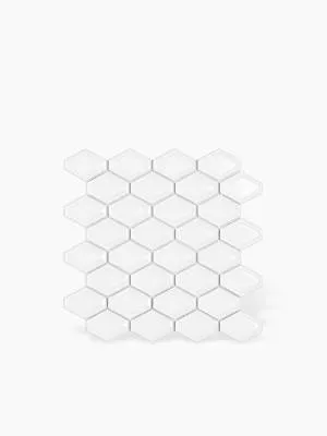 Carrelage Hexagone Sur Maille - Blanc - 25.9x25cm - FV2702214