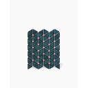 Carrelage Chevron Sur Maille - Blanc - 28.3X27.7cm - FV2702213