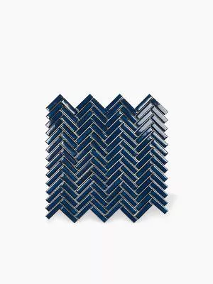 Carrelage Chevron Sur Maille - Blanc - 28.3X27.7cm - FV2702213