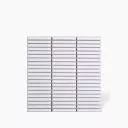 Carrelage Petite Plaque Rectangulaire sur Maille - Blanc - 28,41X29,61cm - FV2702223
