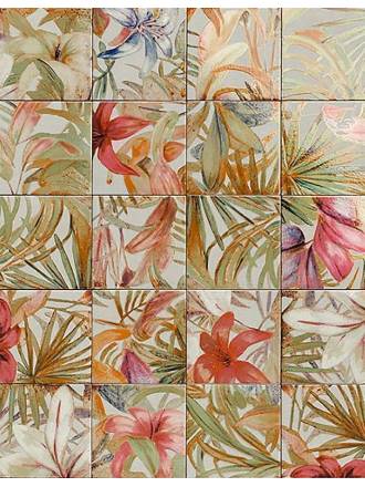 Carrelage Sol et Mur Floral Mix Thailande - 15x15cm - FV2702227