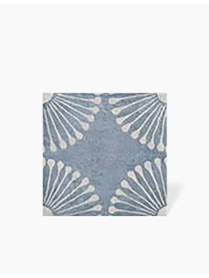 Carrelage Sol et Mur Munata Blanc et Bleu - 20x20cm - FV2702229