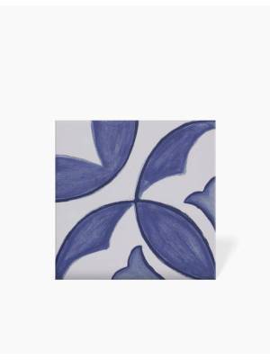 Carrelage Faience Motif Floral 1 Bleu Ciel - 15x15cm - FV2702248