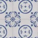 Carrelage Sol et Mur Motif Floral 2 Bleu Ciel - 15x15cm - FV2702249