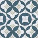 Carrelage Faience Motif Floral 1 Bleu Ciel - 15x15cm - FV2702248