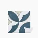 Carrelage Faience Motif Floral 1 Bleu Ciel - 15x15cm - FV2702248