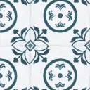 Carrelage Faience Motif Floral 1 Bleu Ciel - 15x15cm - FV2702248