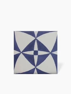 Carrelage Faience Motif Floral 1 Bleu Ciel - 15x15cm - FV2702248