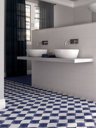 Carrelage Sol et Mur Forme Géométrique Bleu Ciel - 15x15cm - FV2702256