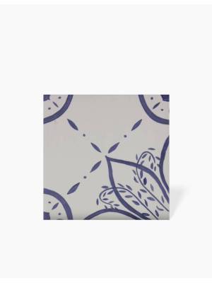 Carrelage Sol et Mur Fleur 04 Bleu Ciel - 15x15cm - FV2702257